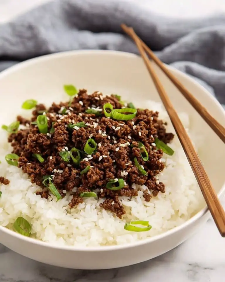 Korean Ground Beef Bowl in just 25-Minutes Recipe