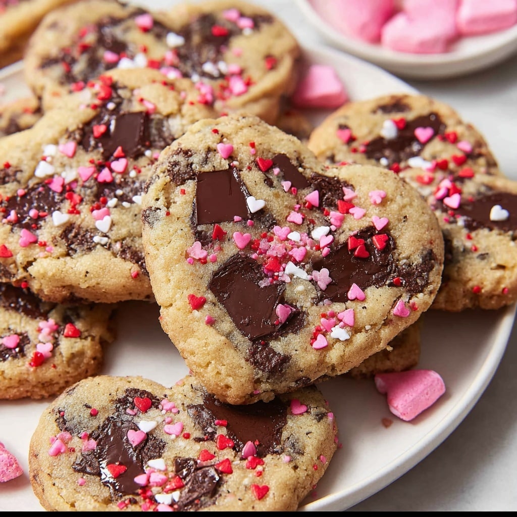 Heart Shaped Chocolate Chip Cookies Recipe - Recipe Image