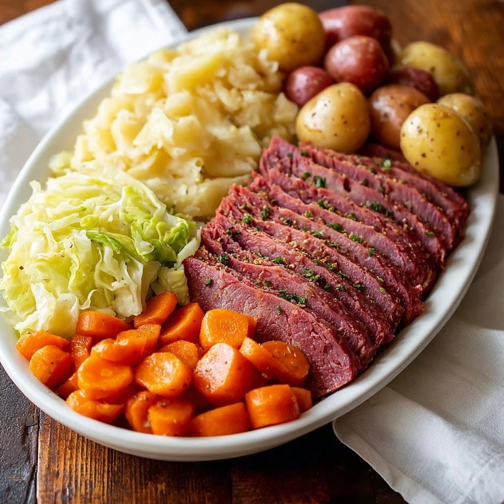 Slow Cooker Corned Beef and Cabbage Recipe - Recipe Image