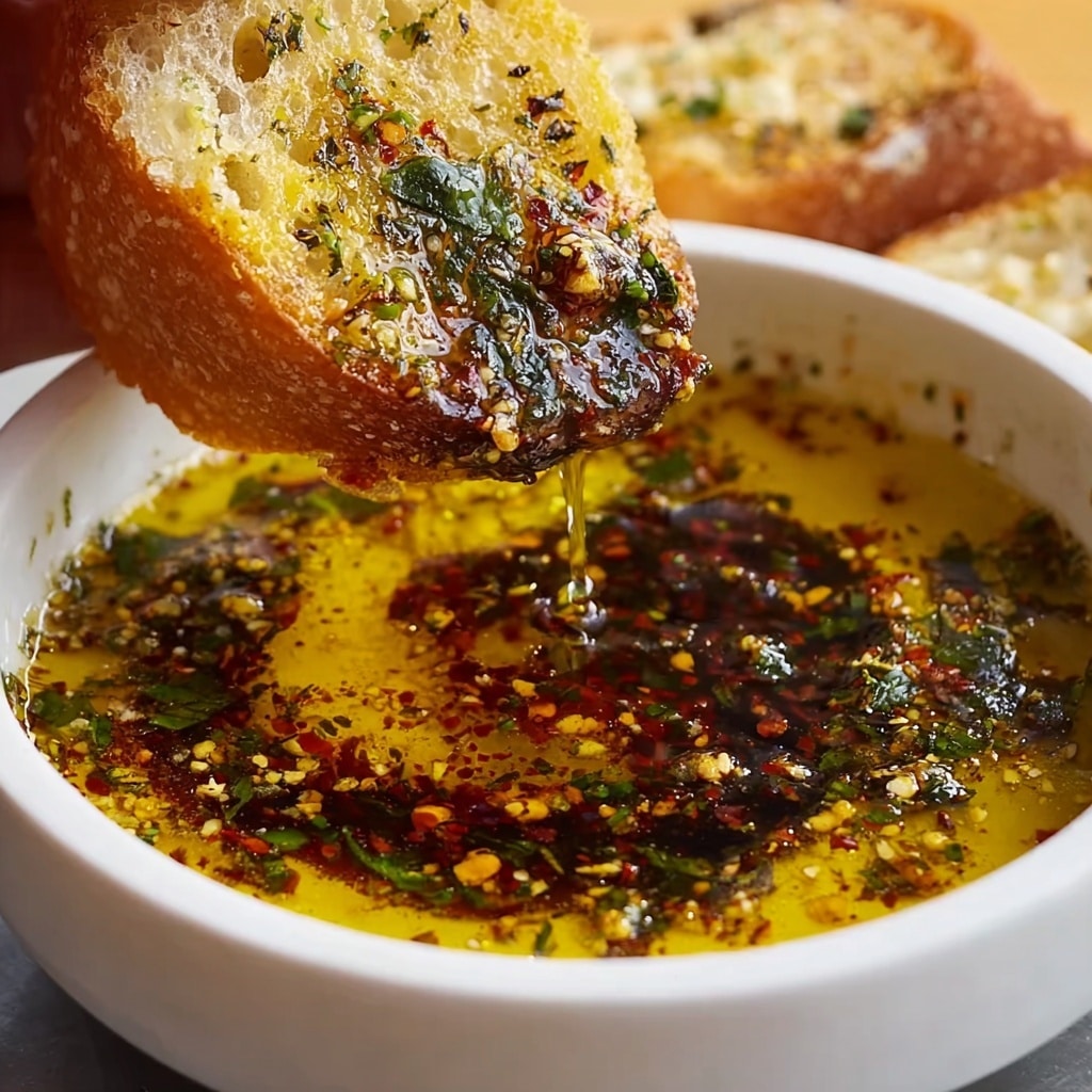 Olive Oil Bread Dip | Bread dipping oil Recipe - Recipe Image