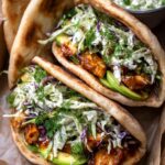 Sthe best heet Pan Chicken Pitas with Herby Ranch Slaw Recipe
