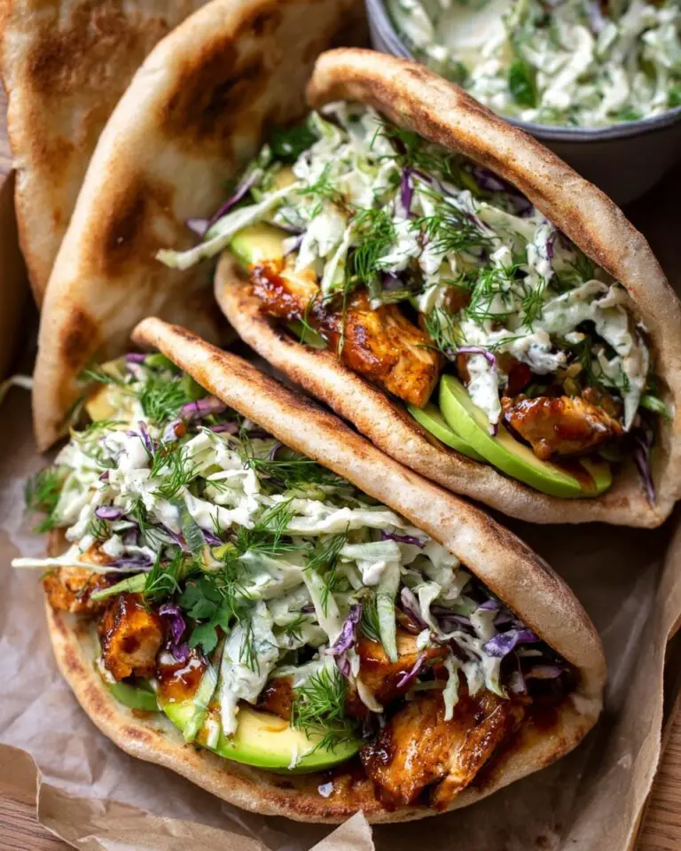 Sthe best heet Pan Chicken Pitas with Herby Ranch Slaw Recipe