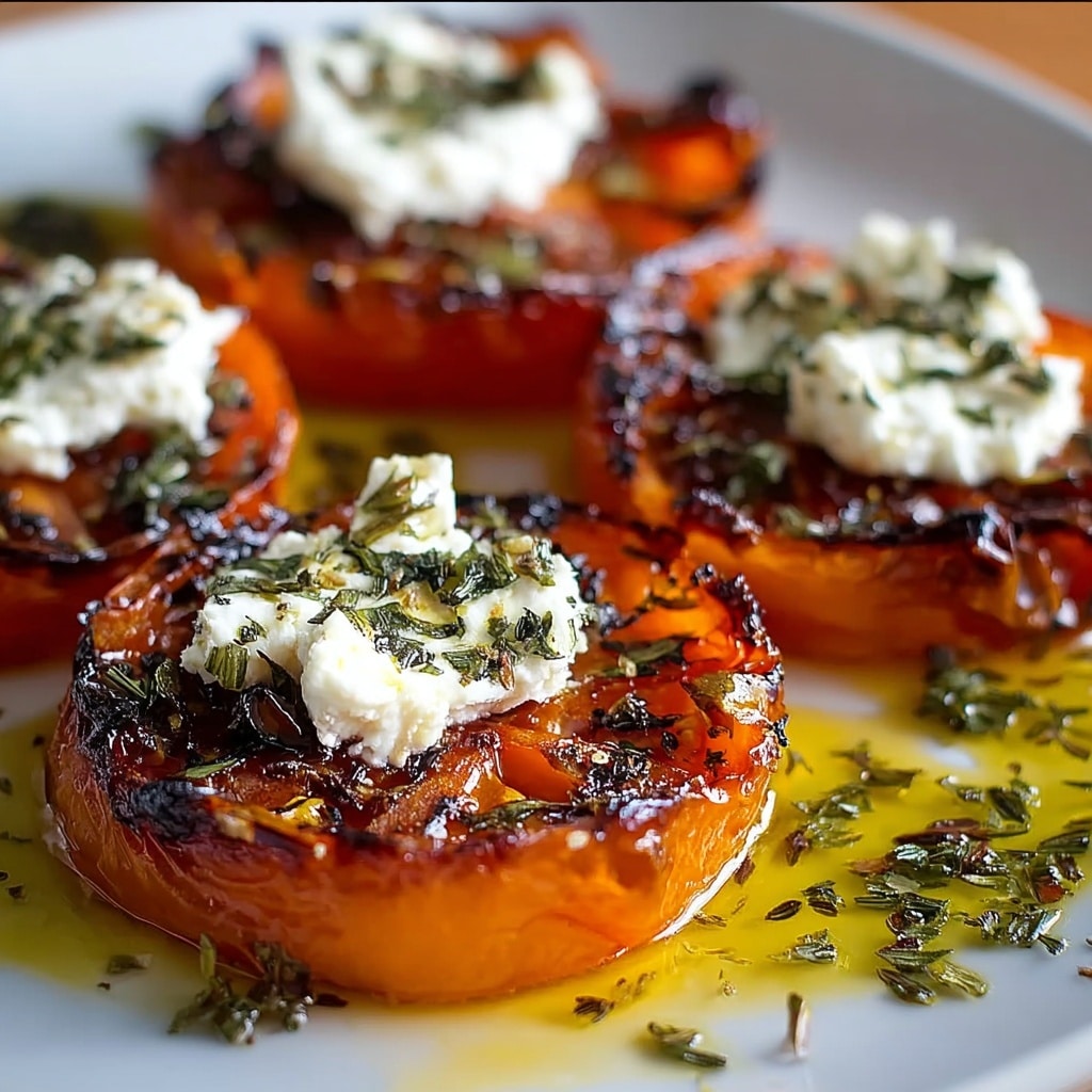 Roasted Sweet Potato Rounds with Honey & Feta Recipe - Recipe Image