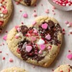 Heart Shaped Chocolate Chip Cookies Recipe