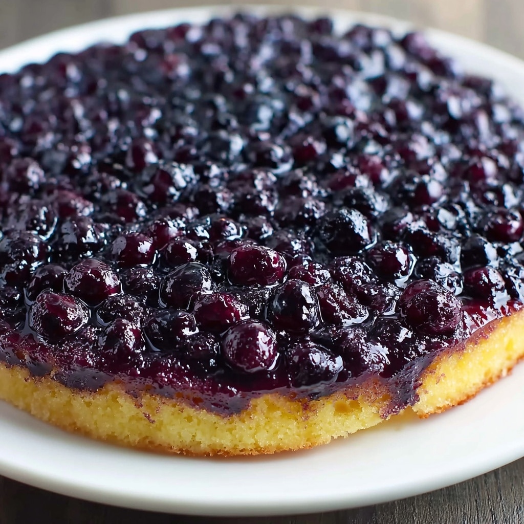Best Homemade Blueberry Upside Down Cake Recipe - Recipe Image