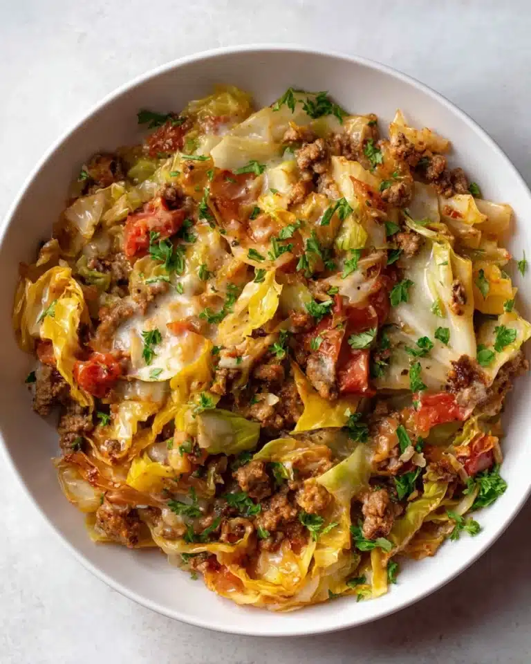 Low Carb Unstuffed Cabbage Casserole Recipe