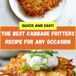 Cabbage Fritters Recipe