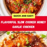Slow Cooker Honey Garlic Chicken Recipe