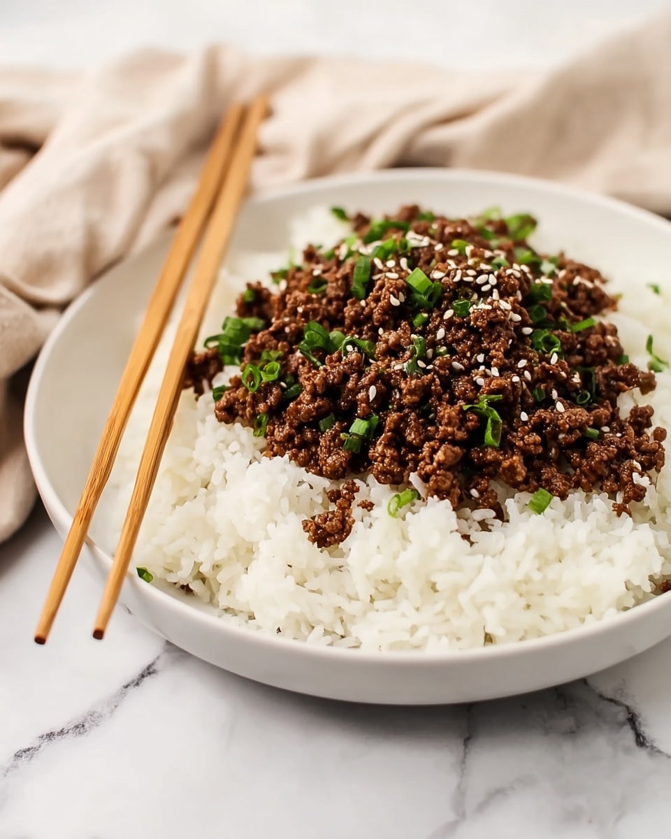 Korean Ground Beef Bowl: 25-Minute Easy & Flavorful Meal Recipe