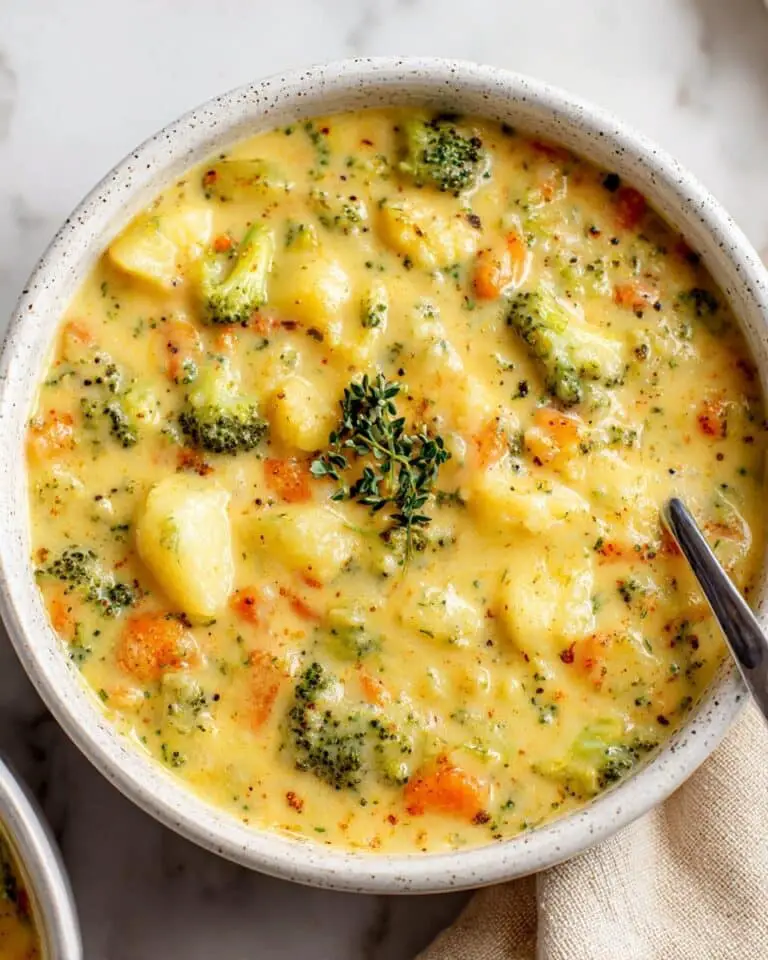 Broccoli Potato Cheese Soup Recipe