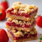 Strawberry Oatmeal Crumble Bars Recipe