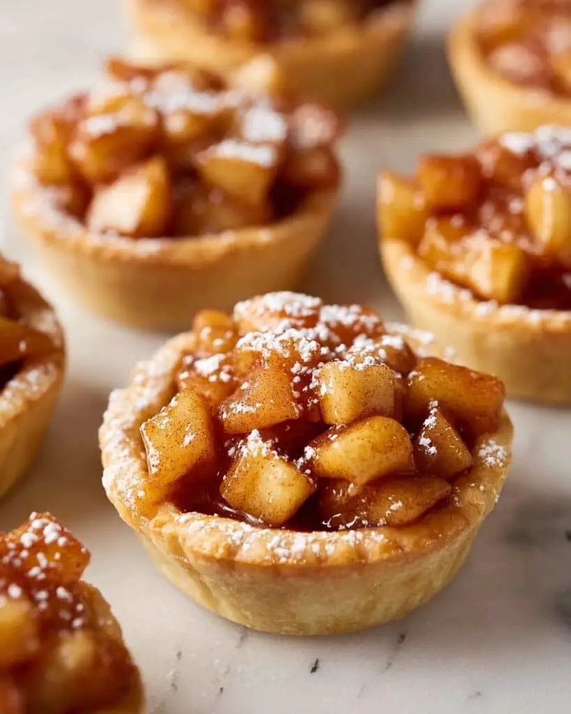 Fresh Apple Tarts with Walnut Filling and Apricot Glaze Recipe