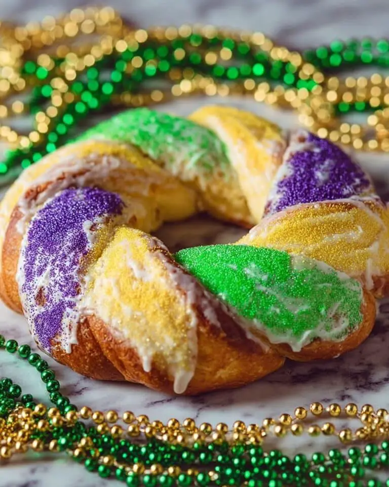 King Cake with Cream Cheese Filling Recipe