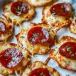 Pizza Chips: Crispy Bite-Sized Cheese and Pepperoni Snacks Recipe