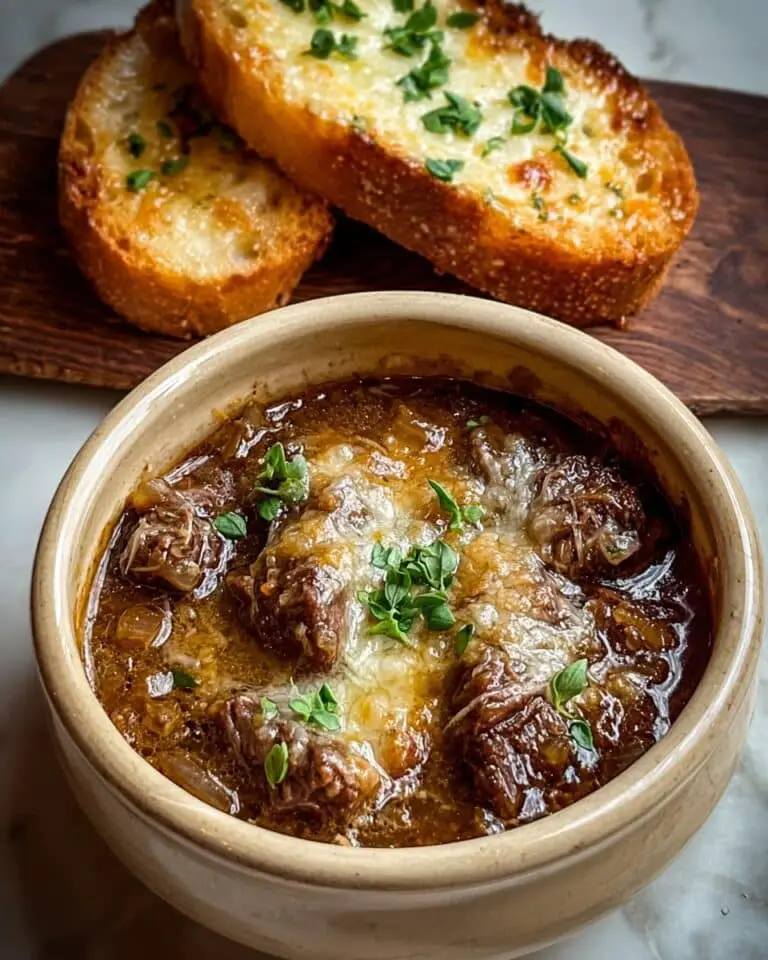 French Onion Beef Short Rib Soup Recipe