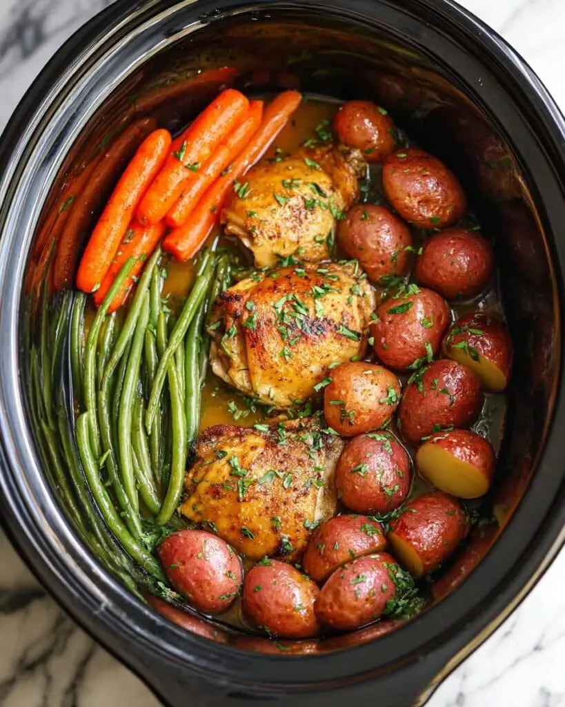 Slow Cooker Honey Garlic Chicken and Veggies Recipe