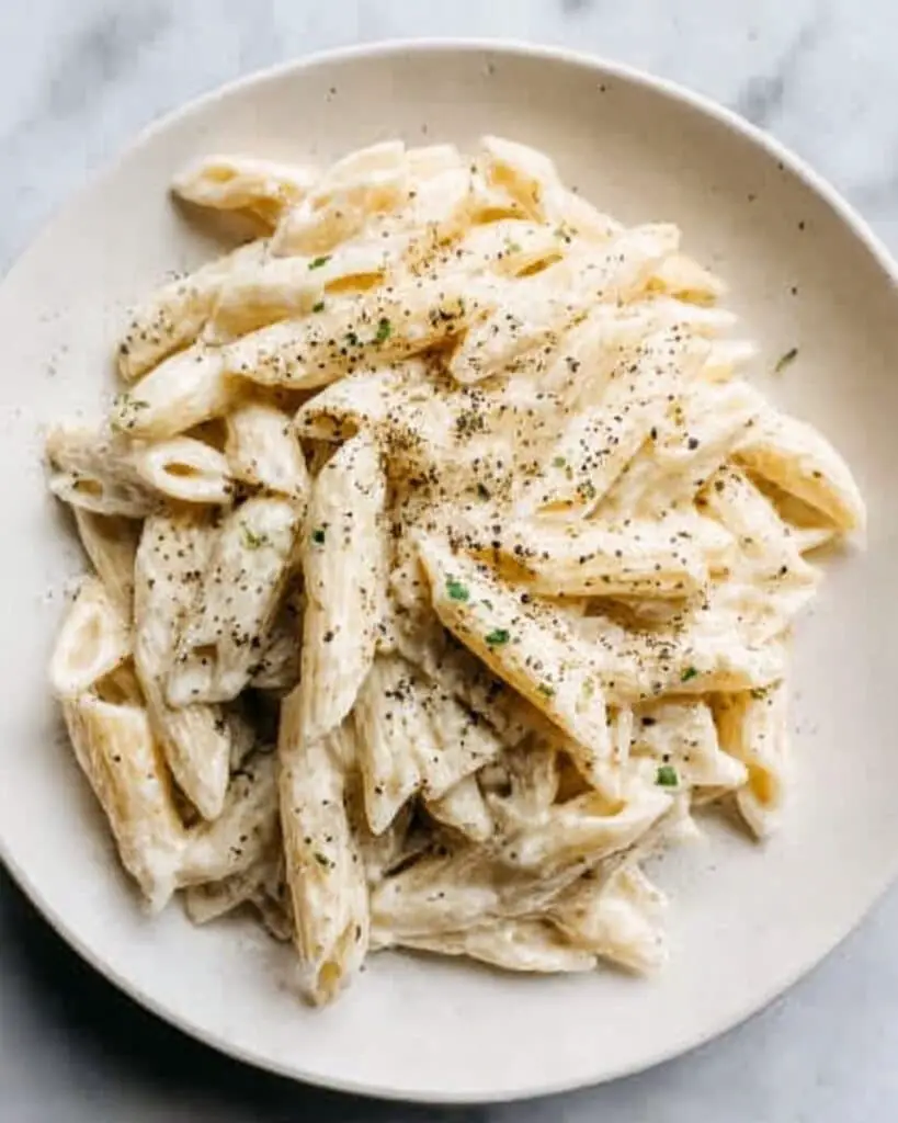 One Pot Creamy Garlic Penne Pasta Recipe