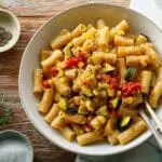 Pasta with Corn, Zucchini, and Tomatoes Recipe