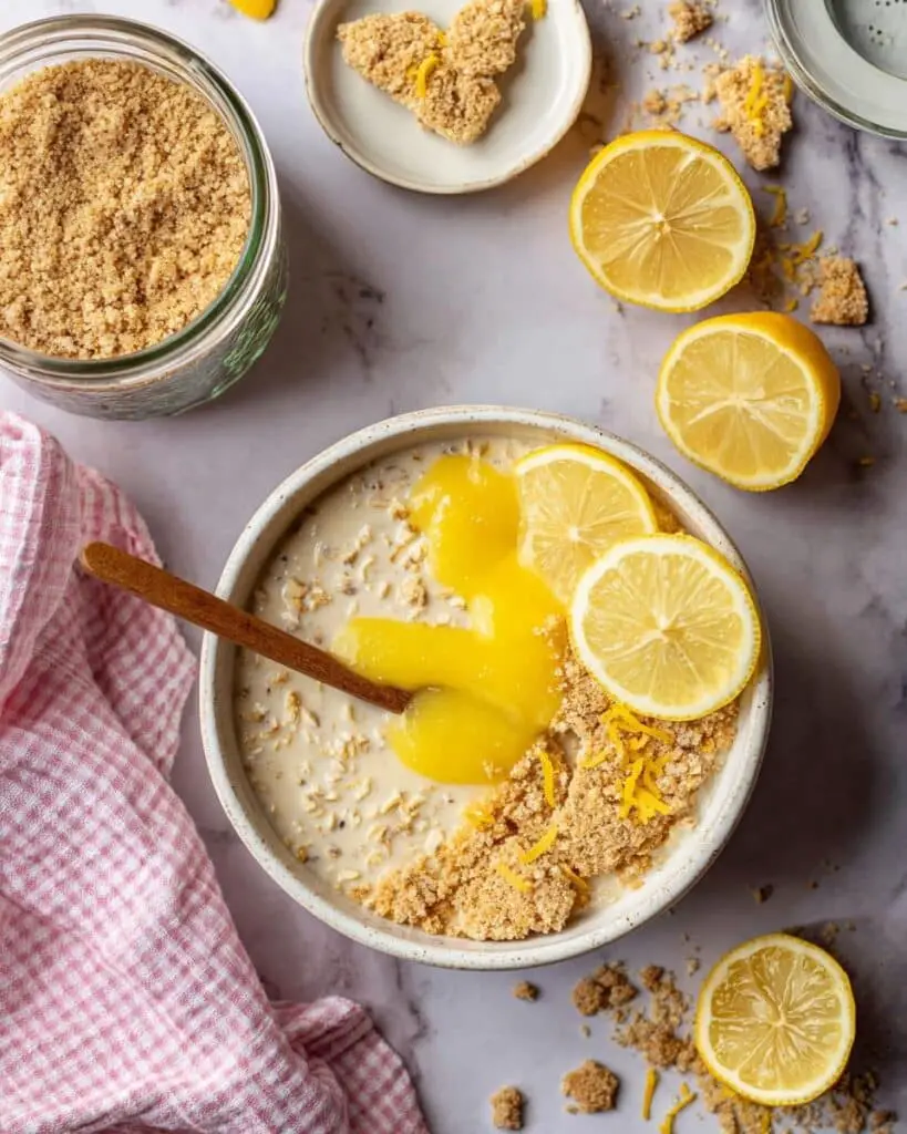 Lemon Cheesecake Overnight Oats Recipe