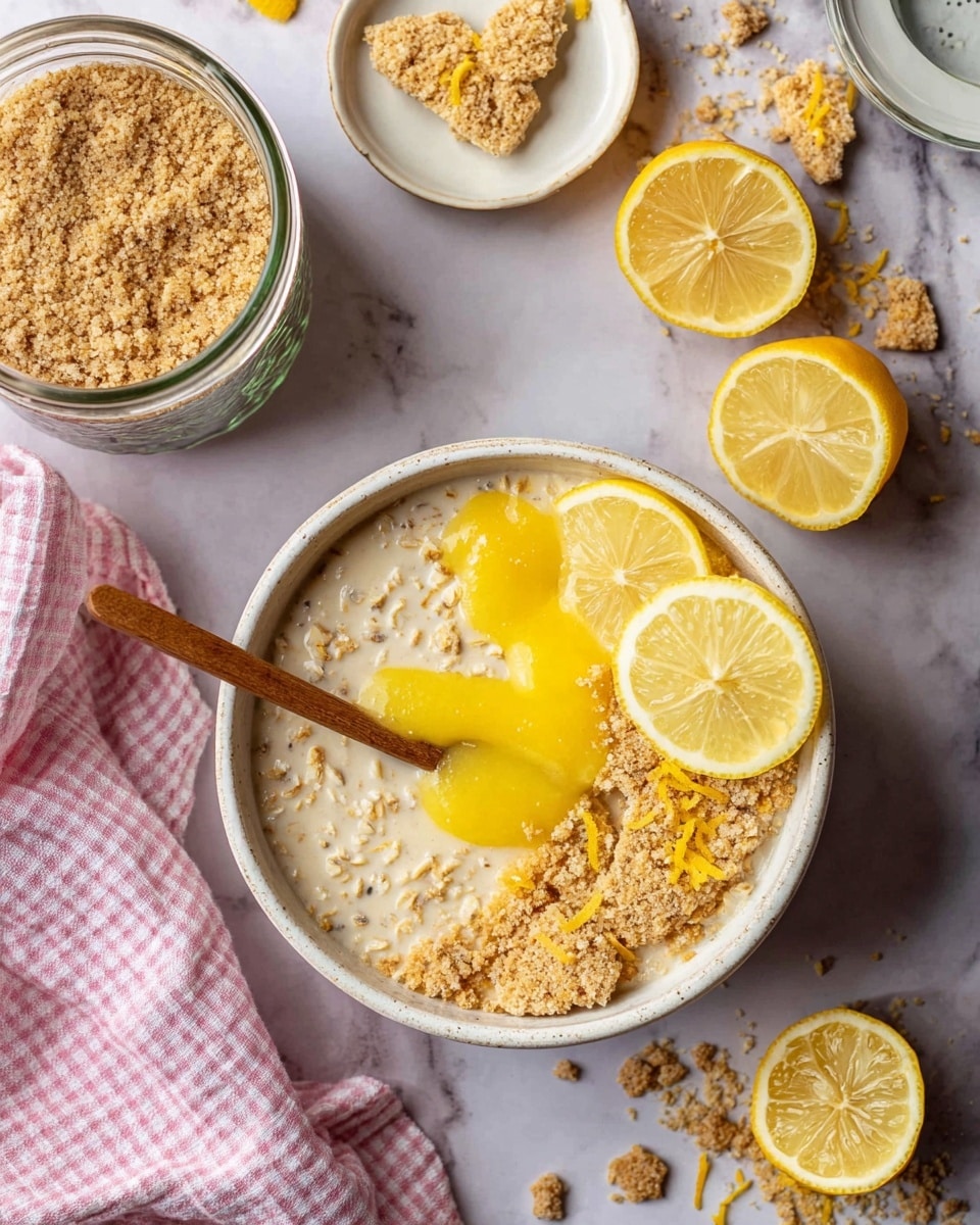 Lemon Cheesecake Overnight Oats Recipe