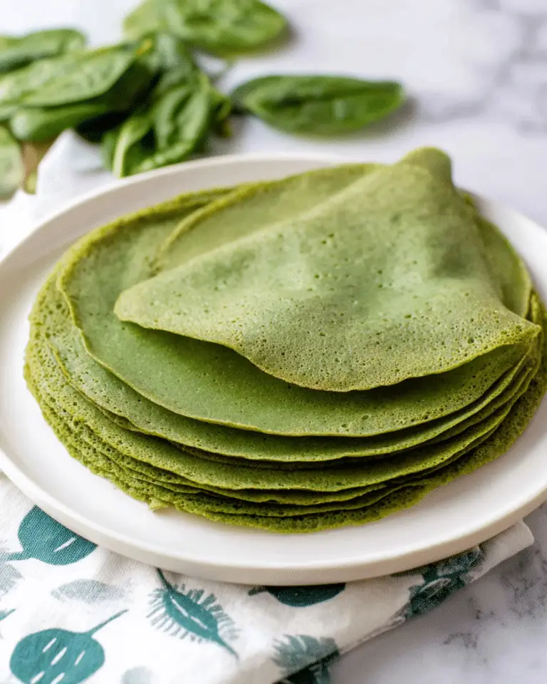 Spinach and Herb Whole Wheat Crepes Recipe