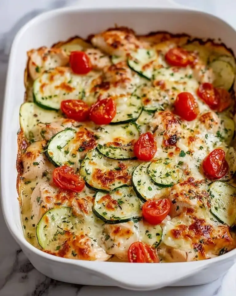 Mediterranean Chicken Zucchini Bake – Healthy, Flavorful & Easy Recipe