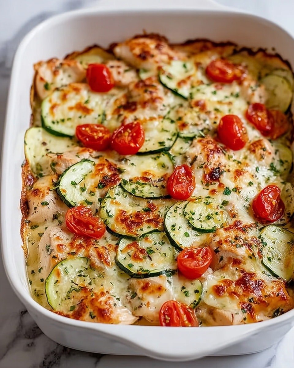 Mediterranean Chicken Zucchini Bake – Healthy, Flavorful & Easy Recipe