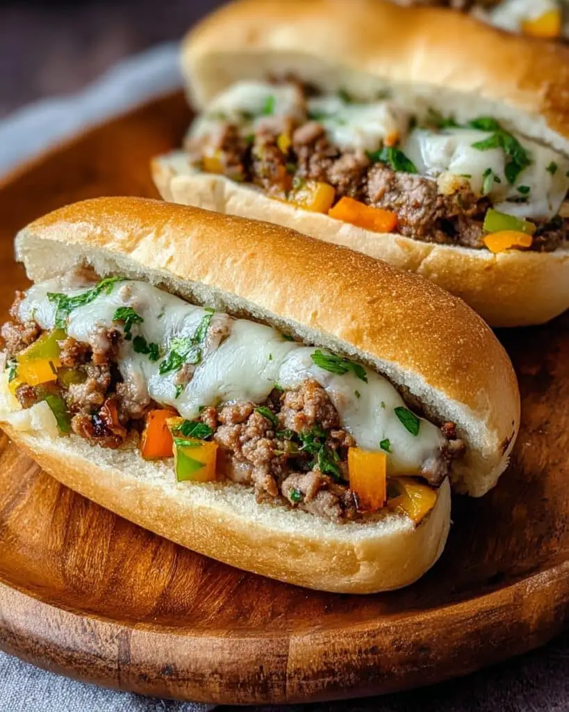 Philly Cheesesteak with Peppers and Onions Recipe