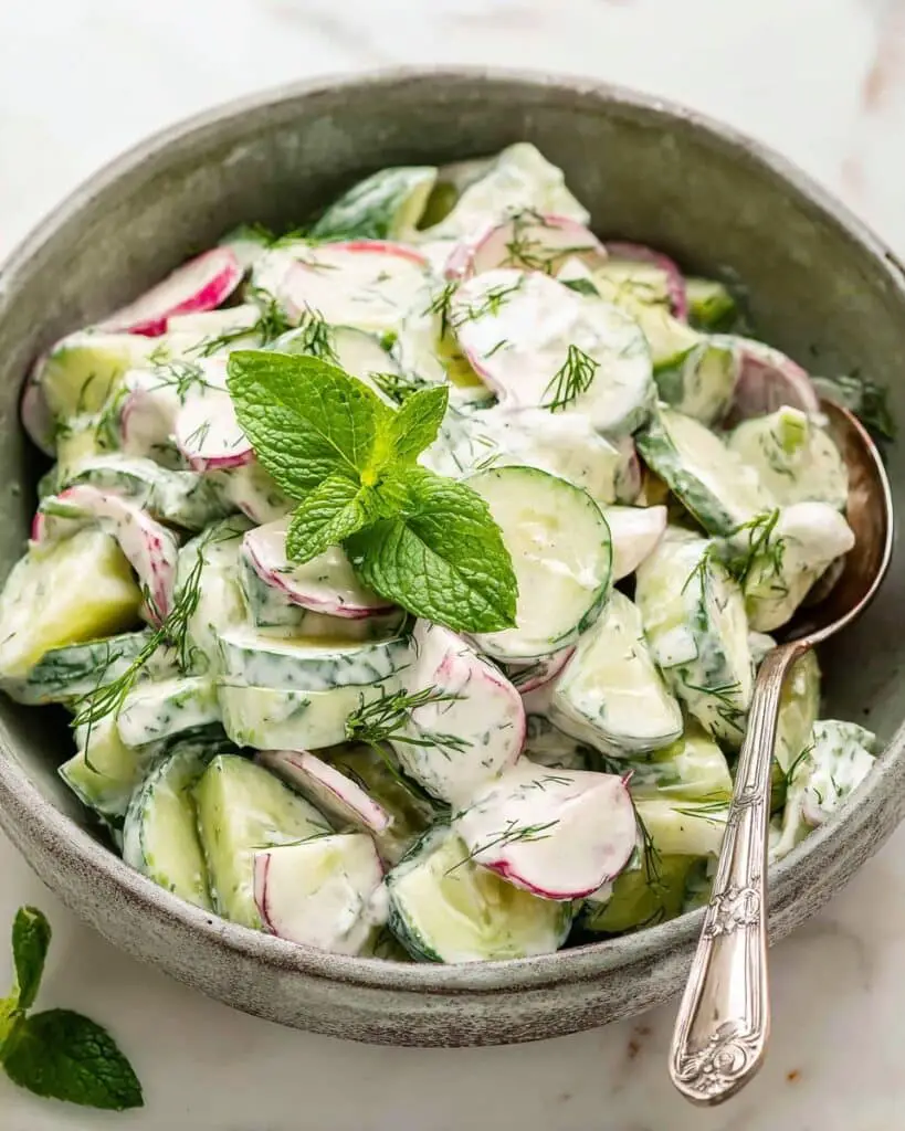 Tzatziki Cucumber Salad Recipe