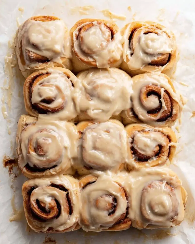 Banana Bread Cinnamon Rolls with Cream Cheese Frosting Recipe