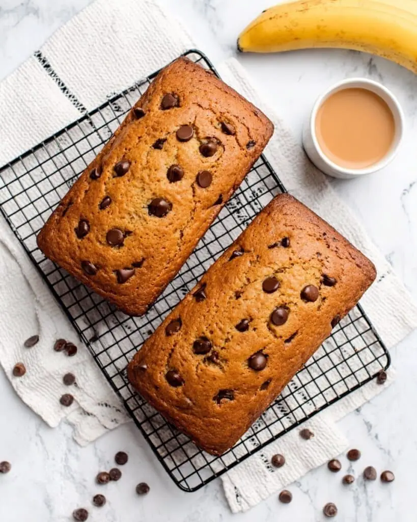 Peanut Butter Chocolate Chip Banana Bread Recipe