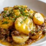 Delicious Crockpot Hamburger Potato Casserole Recipe