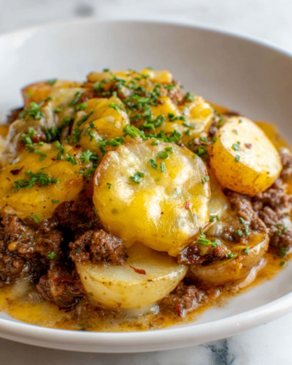 Delicious Crockpot Hamburger Potato Casserole Recipe