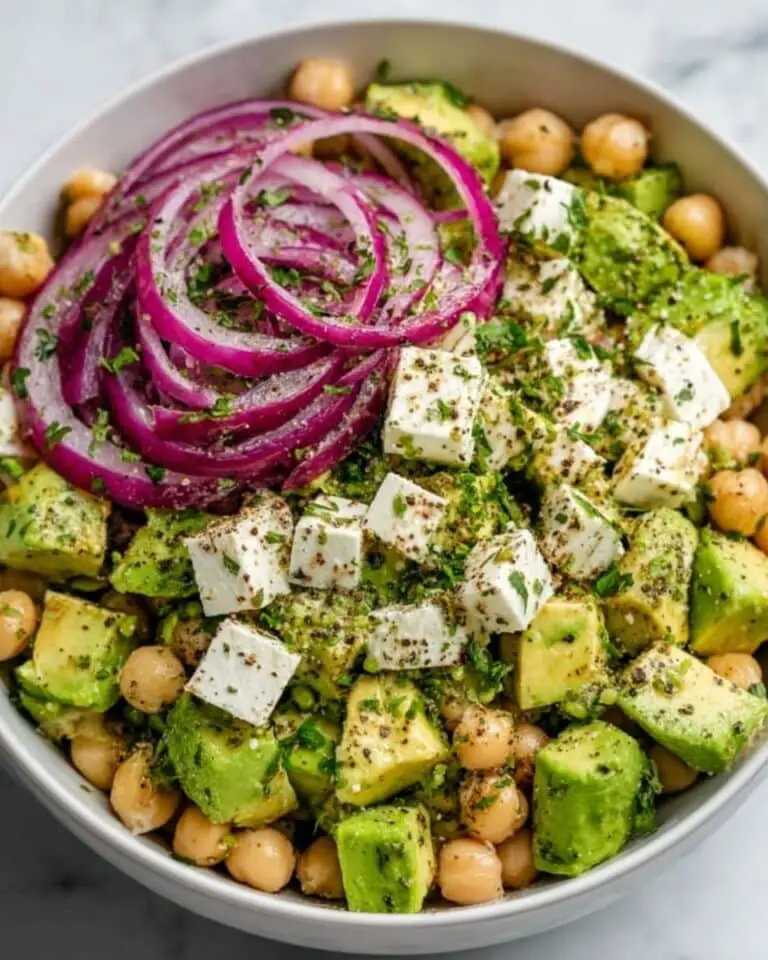 Chickpea Feta Avocado Salad Recipe