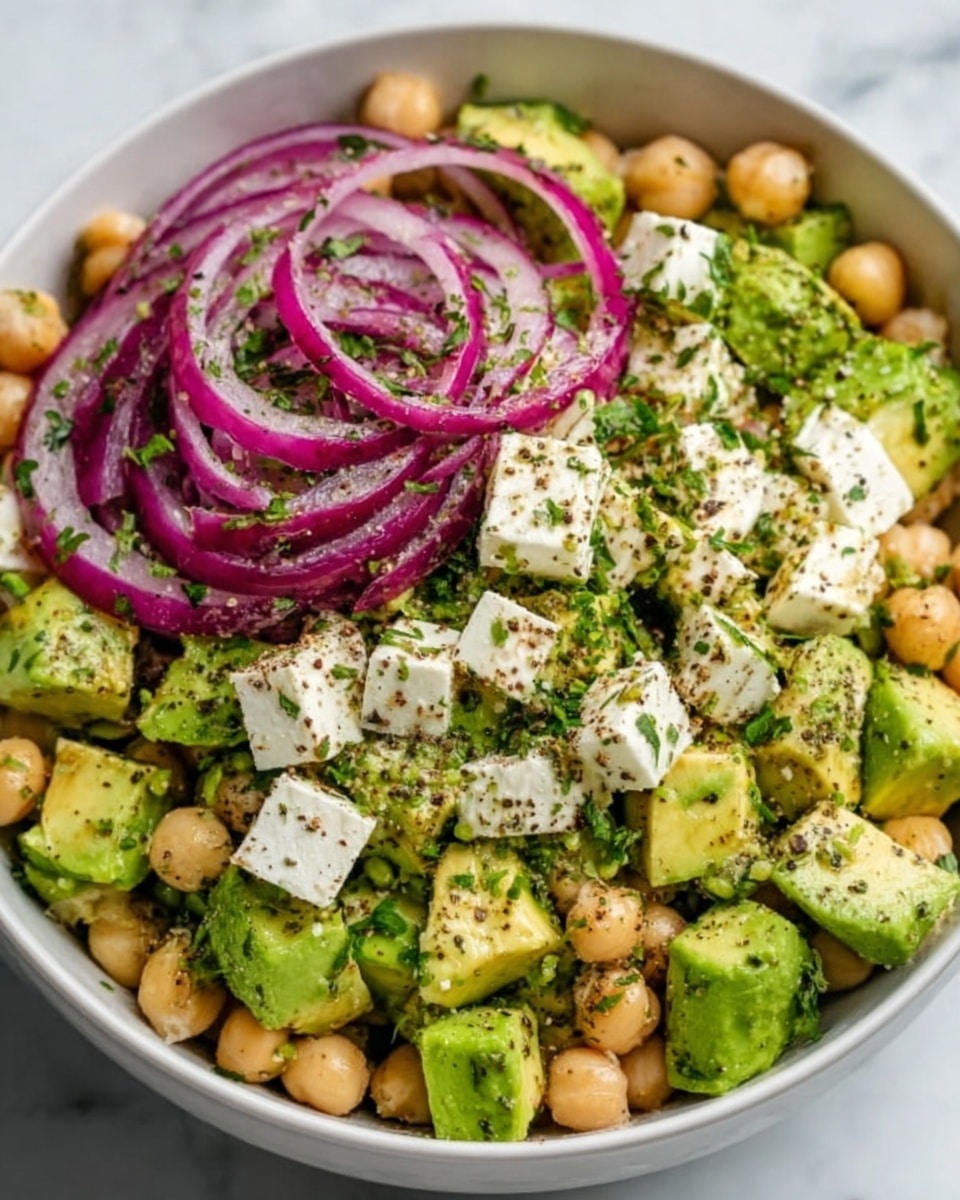 Chickpea Feta Avocado Salad Recipe