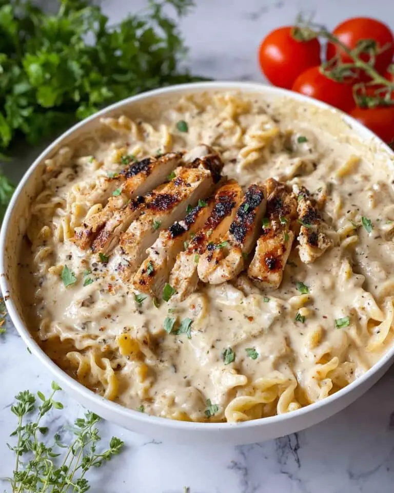 Creamy Chicken Garlic Parmesan Pasta Recipe