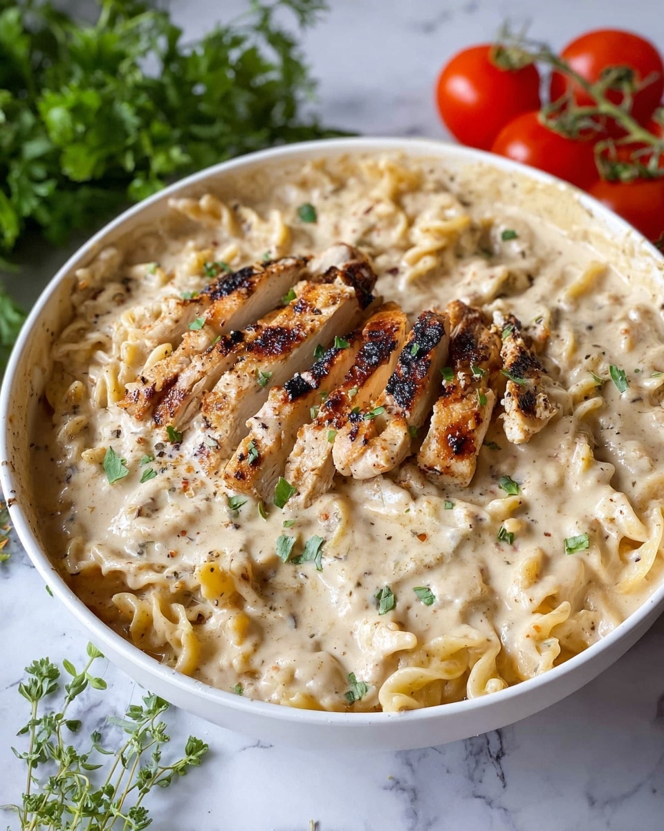 Creamy Chicken Garlic Parmesan Pasta Recipe