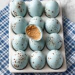 Peanut Butter Easter Eggs with Matcha and Spirulina Coating Recipe
