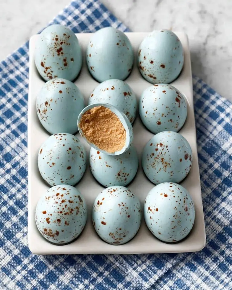 Peanut Butter Easter Eggs with Matcha and Spirulina Coating Recipe