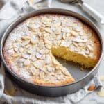 Almond Butter Cake with Toasted Sliced Almonds Recipe