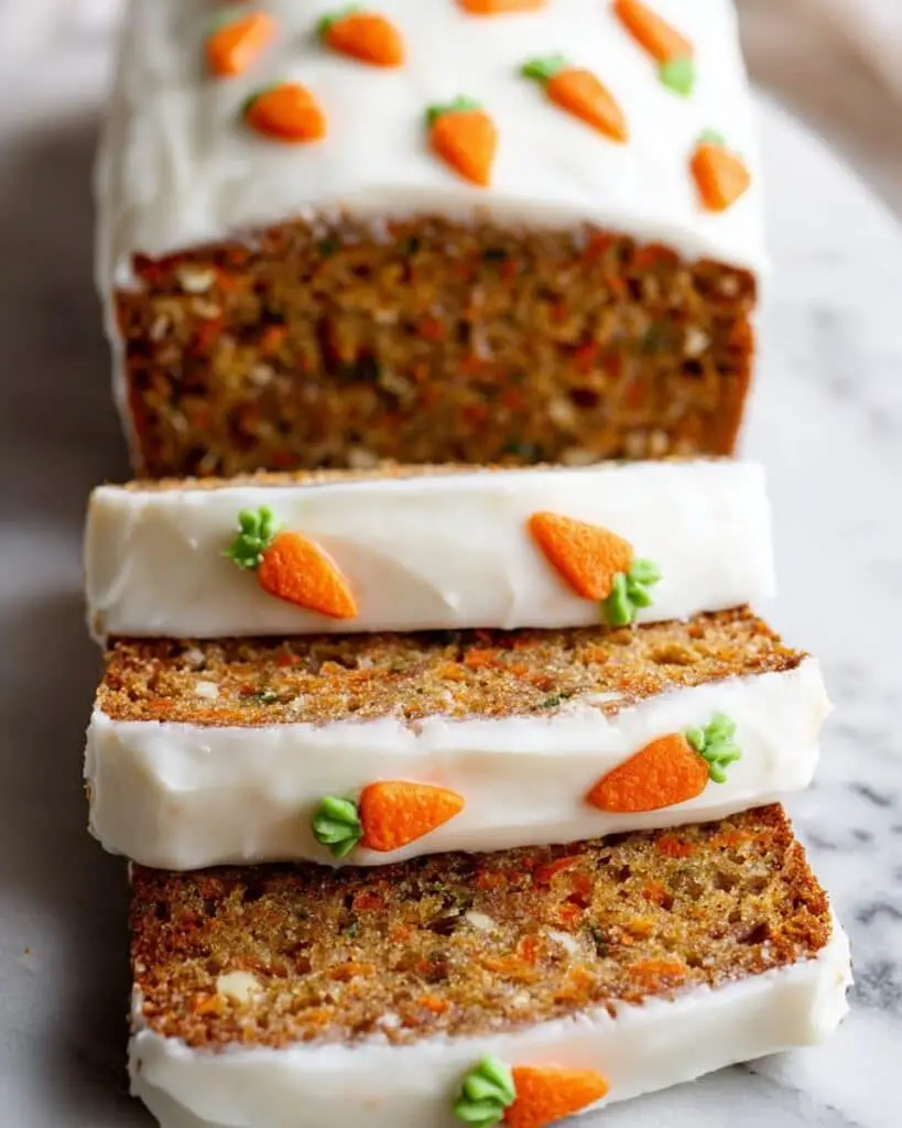 Carrot Cake Loaf with Cream Cheese Frosting Recipe
