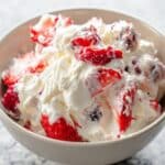 Easy Red White and Blue Cheesecake Salad Recipe