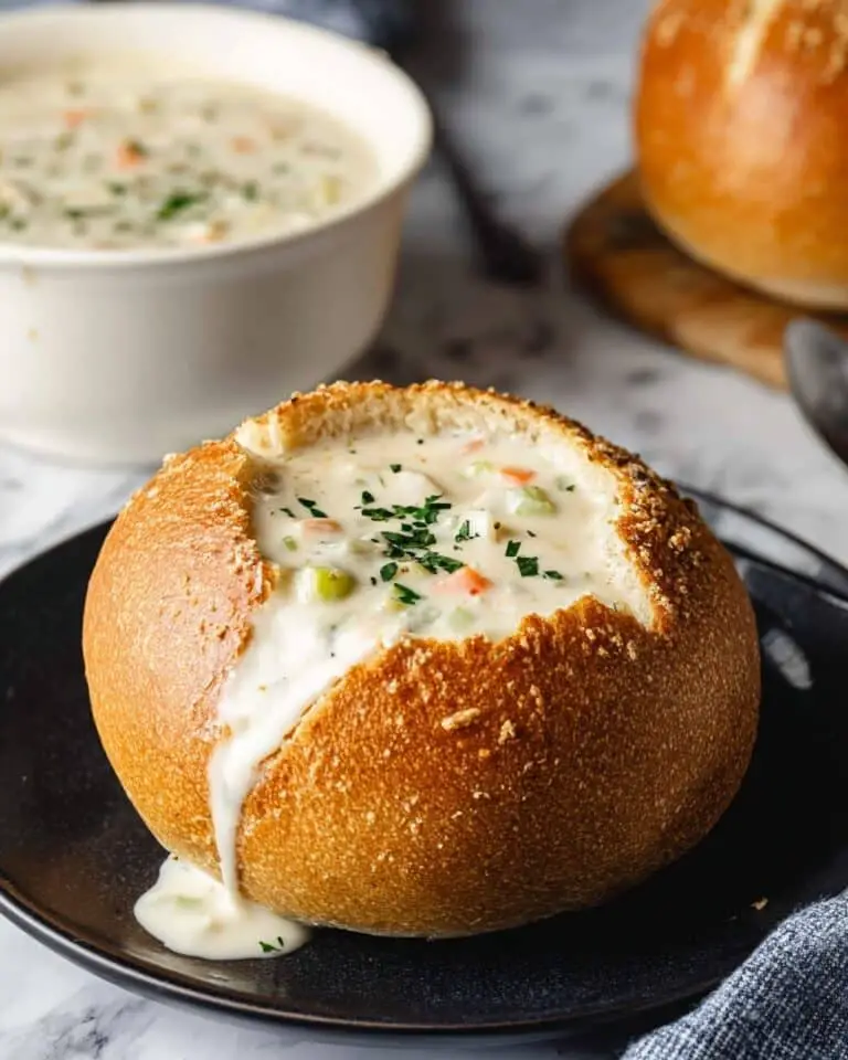 Creamy Clam Chowder with Potatoes and Vegetables Recipe