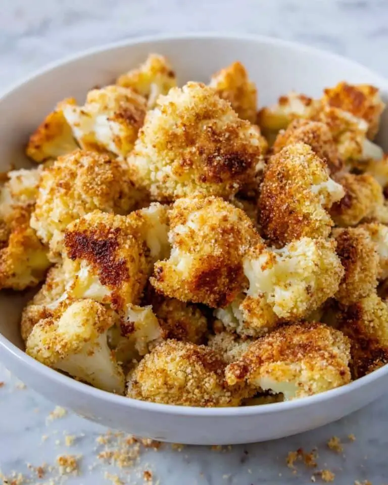 Parmesan Roasted Cauliflower Bites Recipe
