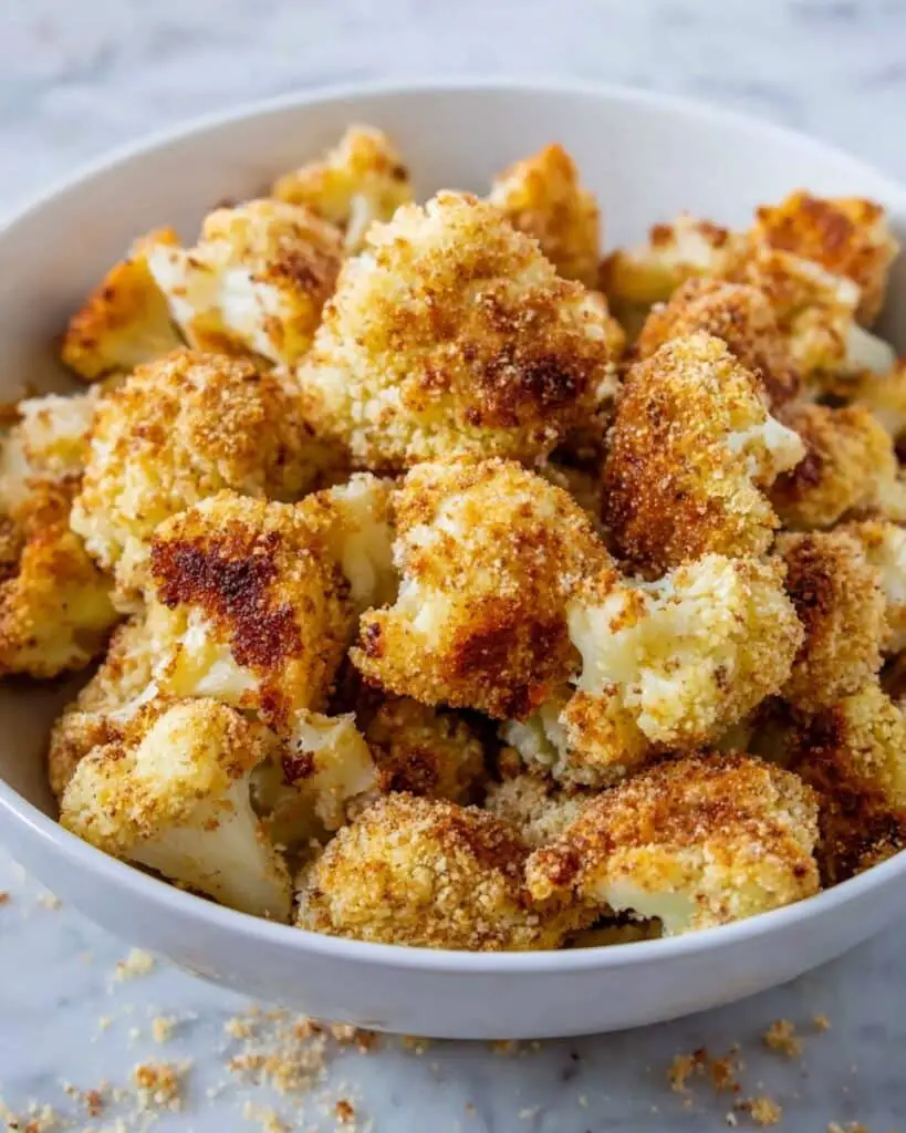 Parmesan Roasted Cauliflower Bites Recipe