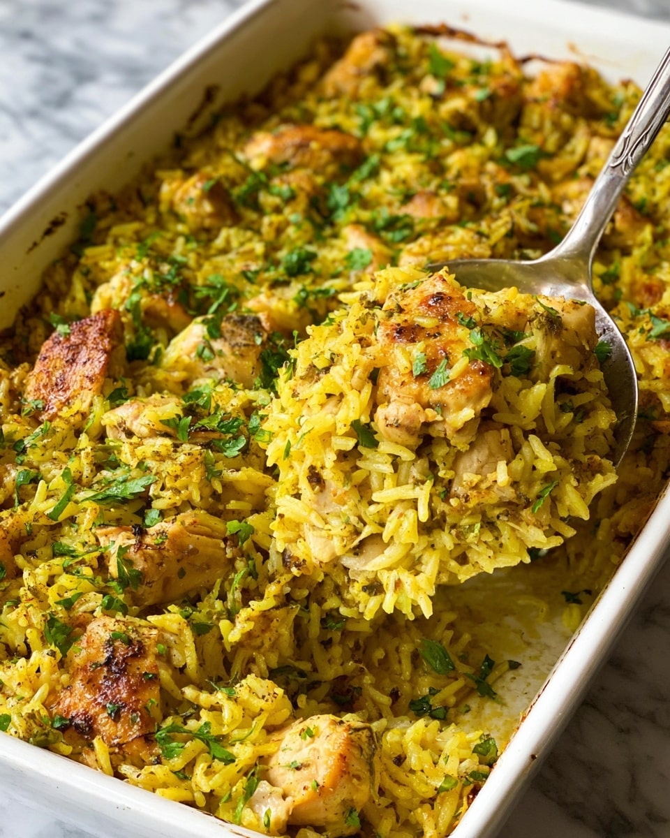 Dump and Bake Chicken Tzatziki and Rice Recipe - Recipe Image