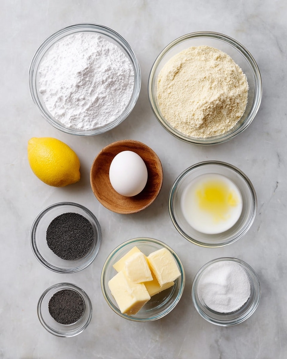 Lemon Poppy Seed Macarons with Lemon Curd Filling Recipe - Recipe Image