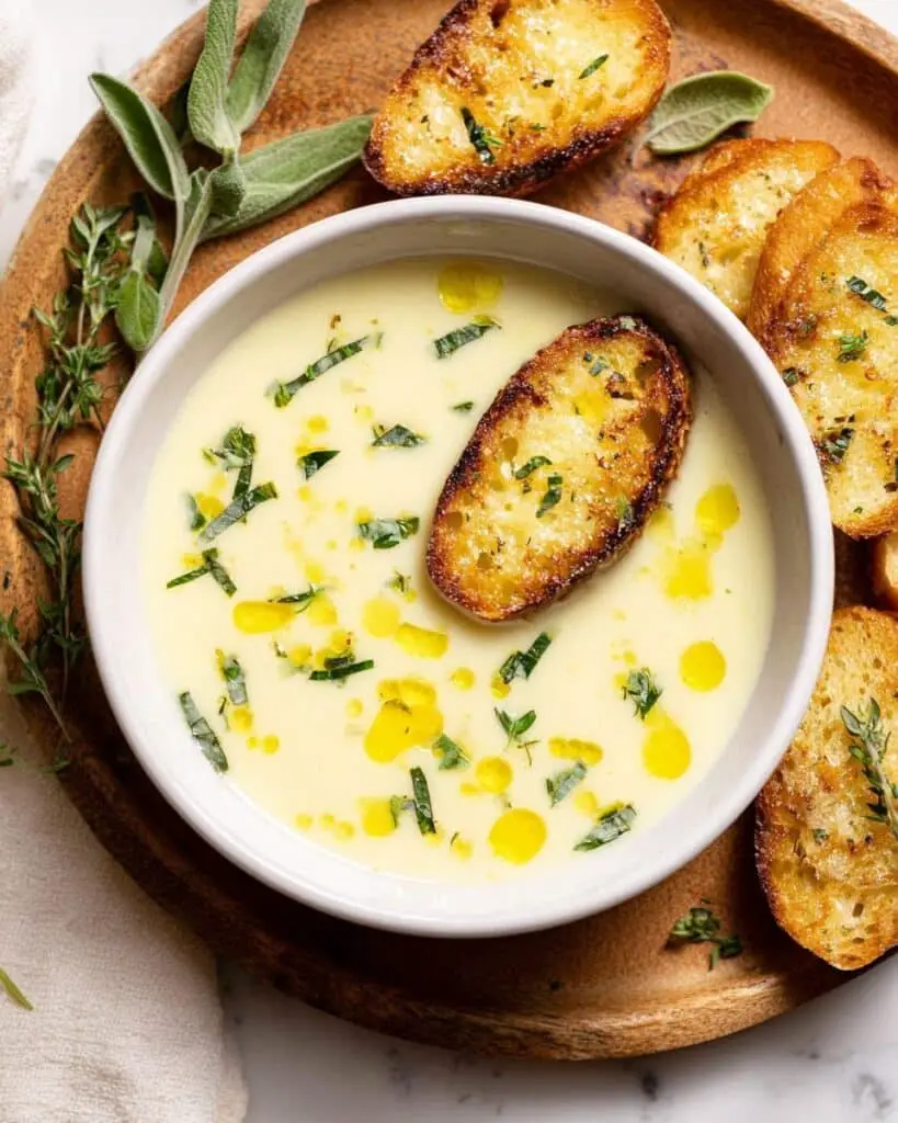 Country French Garlic Soup Recipe