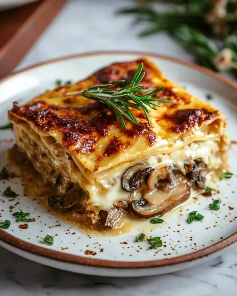 Creamy Mushroom and Spinach Lasagna Recipe