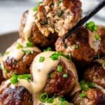 Korean BBQ Meatballs with Spicy Mayo Dip Recipe